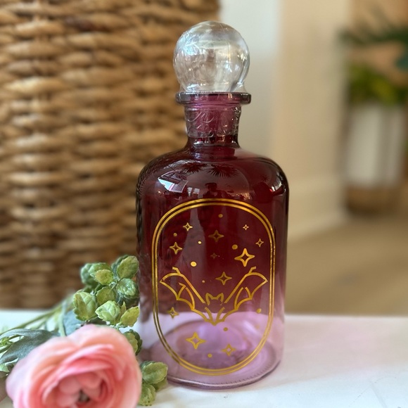 Target Bullseye Halloween 2023 Apothecary bottle decoration glass pink new - Picture 9 of 9